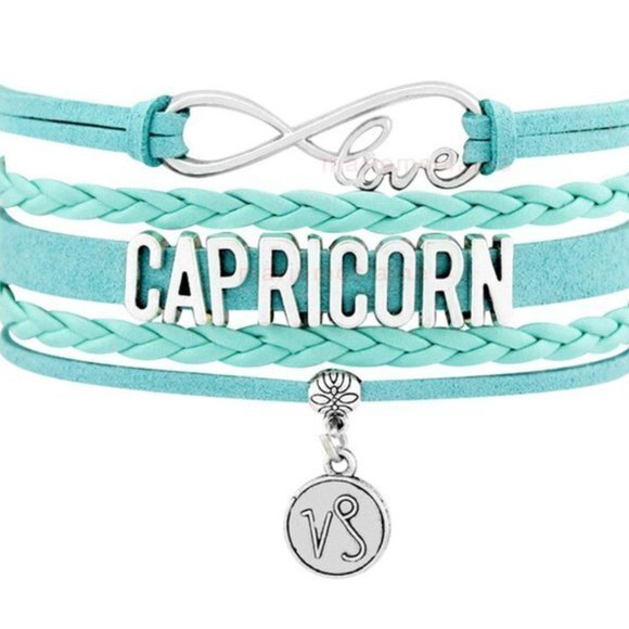 Jewelry - New Aqua Capricorn Love Wrap Bracelet